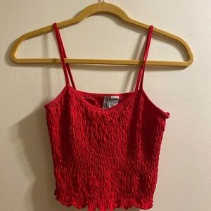 H&M Divided Red Tank Top